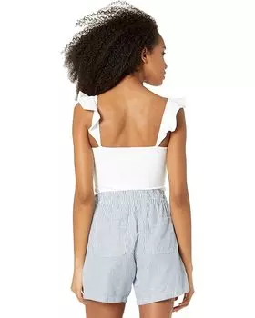 Боди Susana Monaco Ruffle Sleeve Bodysuit, цвет Sugar