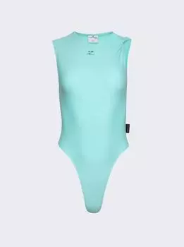 Боди Tech Jersey Twist Courrges, бирюзовый