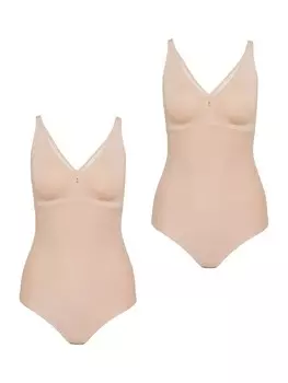 Боди TRIUMPH Bodysuit True Shape Sensation, бежевый