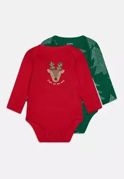Боди UNISEX 2 PACK Carter's, цвет red/green
