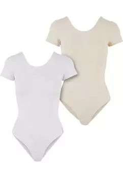 Боди Urban Classics, цвет Beige/White