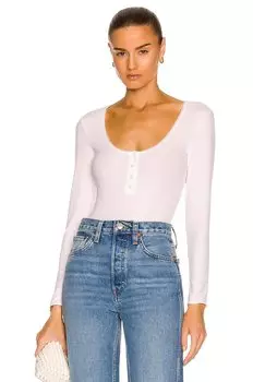 Боди Wolford Henley String, белый