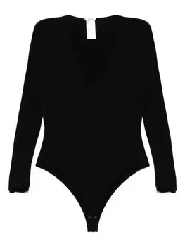 Боди Wolford с V-образным вырезом, черный