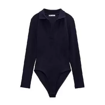 Боди Zara Soft Polo, темно-синий