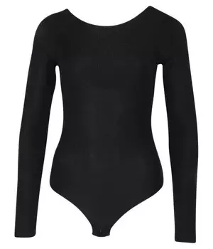 Боди женское Emporio Armani базовое, черный