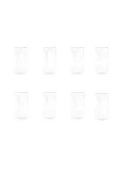 Бокал для лонг-дринов в полоску Riffel Mulex, transparent set mit 8 glsern