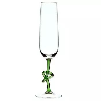 Бокал для шампанского Wine Tie Dark Green (240мл) Cristalica GmbH