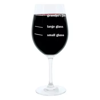 Бокал для вина Leonardo XL, Grandpas Glass, подарочный бокал для настроения с забавной гравировкой, бокал для вина, 610мл Glaskoch