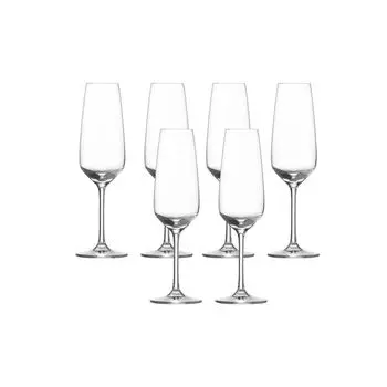 Бокалы для шампанского Schott Zwiesel Taste 283 мл с точкой для муса (6 шт.), прозрачный