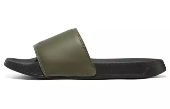 Боковые линии Шлепанцы мужские зеленые Skechers