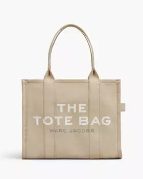 Большая холщовая сумка-тоут Marc Jacobs, бежевый