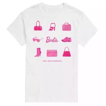 Большая и высокая кукла-сетка продается отдельно. Футболка с рисунком. Barbie