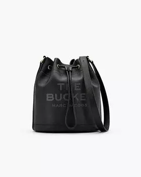 Большая кожаная сумка-ведро Marc Jacobs, черный