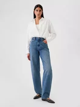 Большая рубашка оверсайз Gap, белый