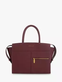 Большая сумка Anwen CHARLES & KEITH, бордовый