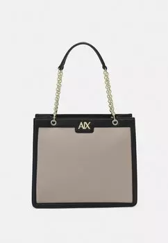 Большая сумка Armani Exchange ЖЕНСКАЯ СУМКА, цвет off road/black