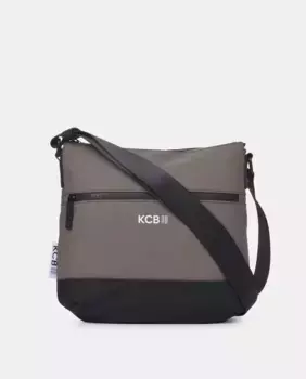 Большая сумка через плечо Kcb, серый