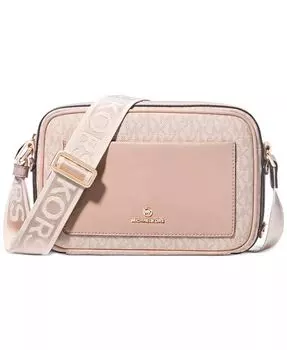 Большая сумка через плечо с карманами Signature Maeve East West Michael Kors, оранжевый