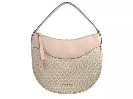 Большая сумка-кошелек Dover Half Moon Crossbody Bag Purse Blush Multi Michael Kors
