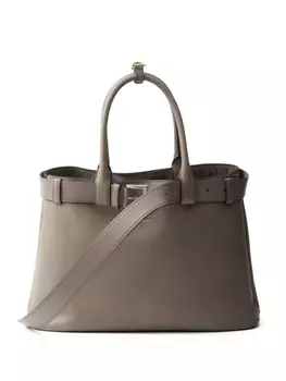 Большая сумка Prada с ремешком, серый