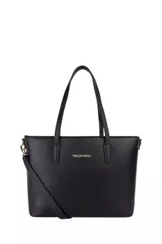 Большая сумка Zero из переработанного сырья со съемным ремешком с логотипом Valentino Bags, черный