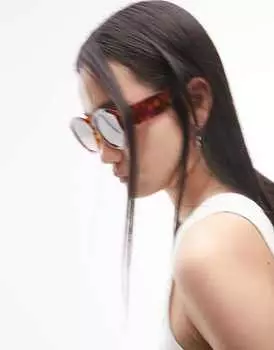 Большие круглые солнцезащитные очки Topshop