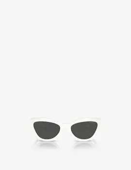 Большие солнцезащитные очки PRA02S Prada, цвет Wht Shn, Gry