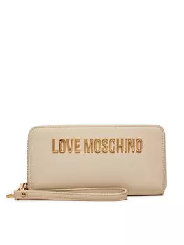 Большой кошелек Love Moschino, экрю
