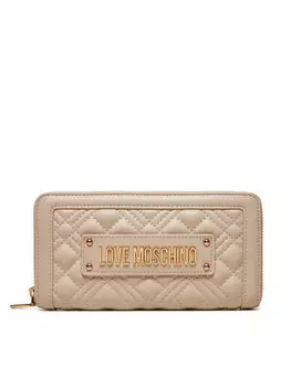 Большой кошелек Love Moschino, экрю