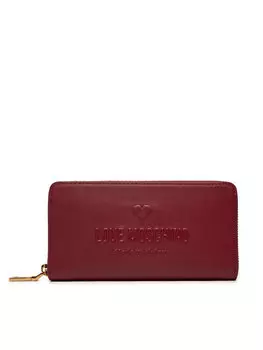 Большой кошелек Love Moschino, бургундия