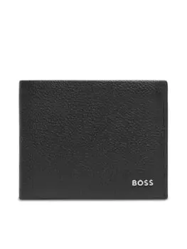 Большой мужской кошелек Boss, черный