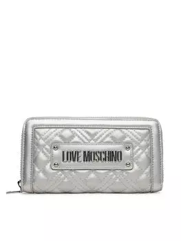 Большой женский кошелек JC5600PP1MLA196B Love Moschino, серебряный