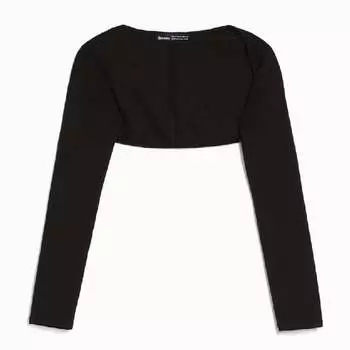 Болеро Bershka Basic Arm Warmers, черный