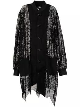 Бомбер асимметричного кроя Black Comme Des Garons, черный