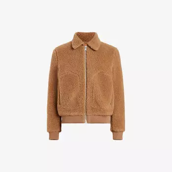 Бомбер Buzz Тедди Allsaints, коричневый