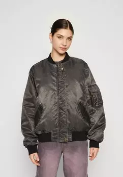 Бомбер Chaquetas BDG Urban Outfitters OVERSIZED, цвет washed black