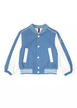 Бомбер для мальчика Moncler, голубой