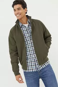 Бомбер Fatface Harrington Fat Face, зеленый