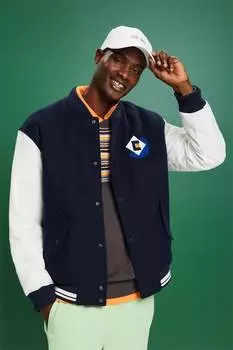 Бомбер из шерсти Esprit, белый