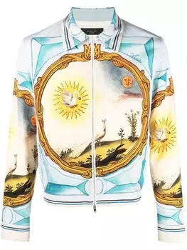 Бомбер Landscape Frame AMIRI, синий
