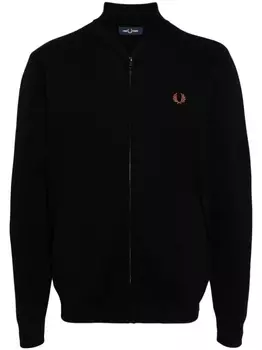 Бомбер на молнии Fred Perry, черный