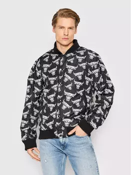 Бомбер обычного кроя New Era, черный