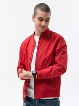 Бомбер обычного кроя Ombre, красный