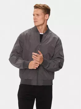 Бомбер обычного кроя Tommy Hilfiger, серый