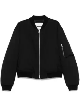Бомбер-пуховик Jil Sander, черный