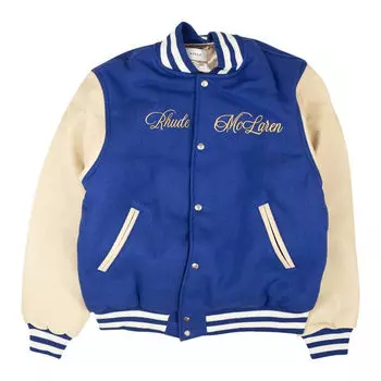 Бомбер Rhude x McLaren Varsity, синий