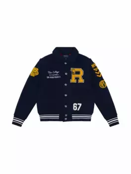 Бомбер с логотипом Ralph Lauren, тёмно-синий