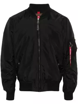 Бомбер с молниями Alpha Industries, черный