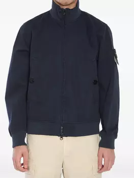 Бомбер с нашивкой Compass Stone Island, синий