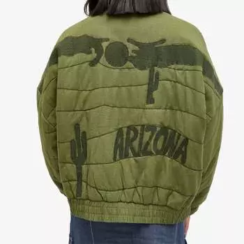 Бомбер с вышивкой Arizona Love, зеленый